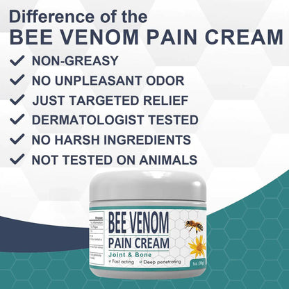 🐝  Bee Venom Pain and Bone Healing Cream (Limited time discount Last 30 minutes)